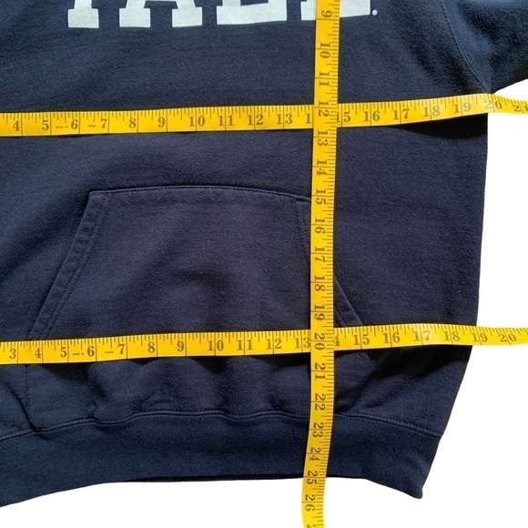 Vintage Yale University Champion Reverse Weave Navy Hoodie Sweatshirt Size Sm. - Picture 10 of 14
